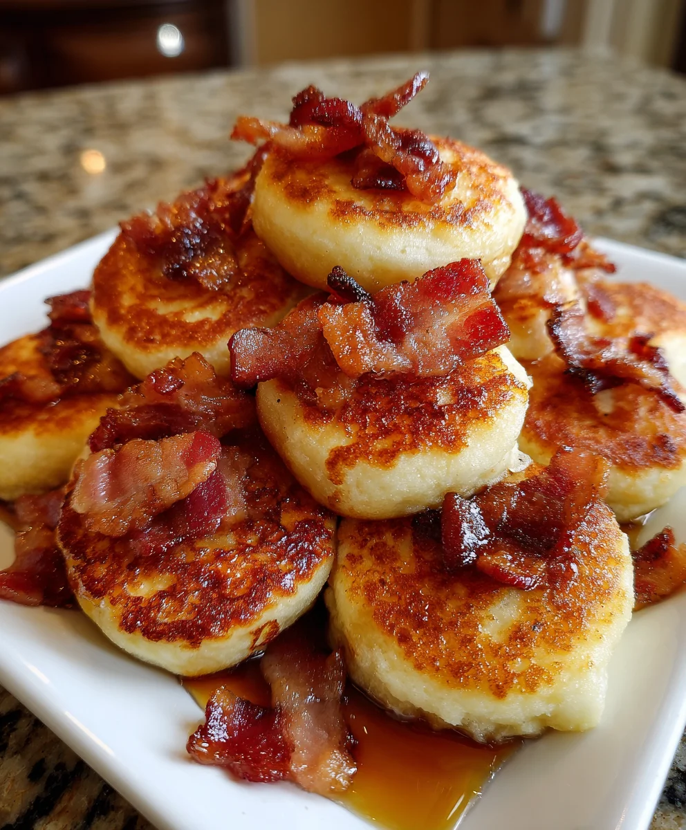 Maple Bacon Pancake Bites – Fluffy, Crispy & Sweet-Savory Perfection