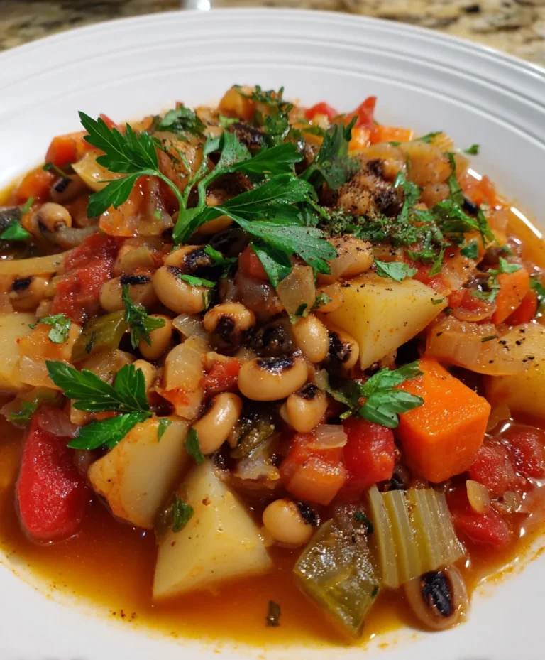 Black-Eyed Pea Stew with Chef’s Touch – Hearty, Flavorful & Comfort in Every Spoonful
