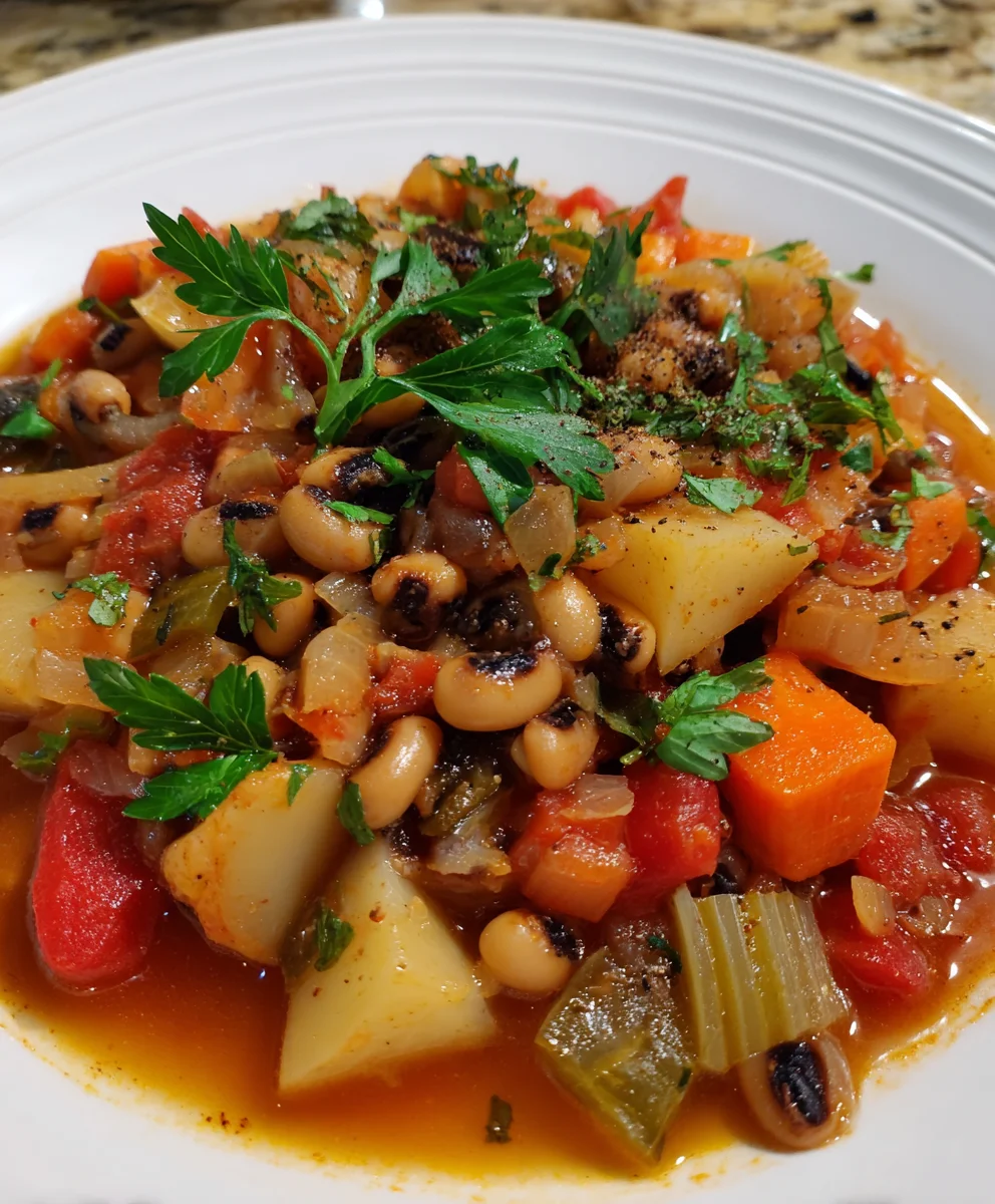 Black-Eyed Pea Stew with Chef’s Touch – Hearty, Flavorful & Comfort in Every Spoonful
