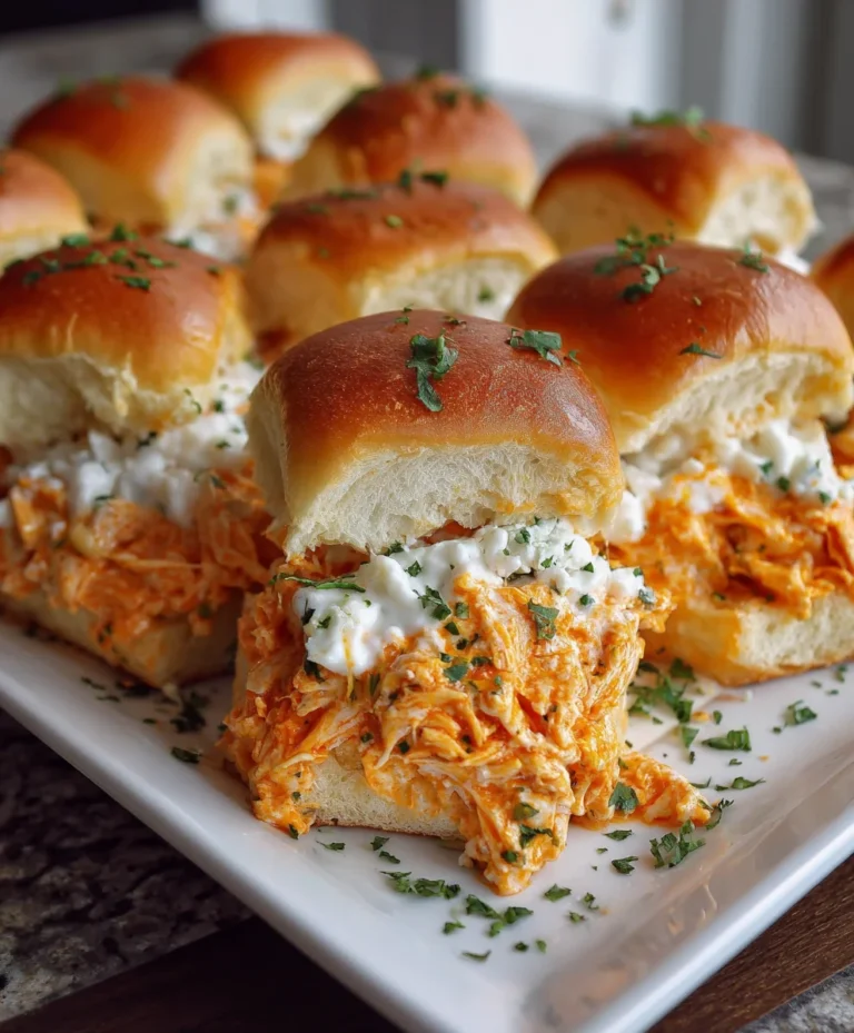 Buffalo Chicken Pizza Dip Sliders – Spicy, Cheesy & Totally Crowd-Pleasing