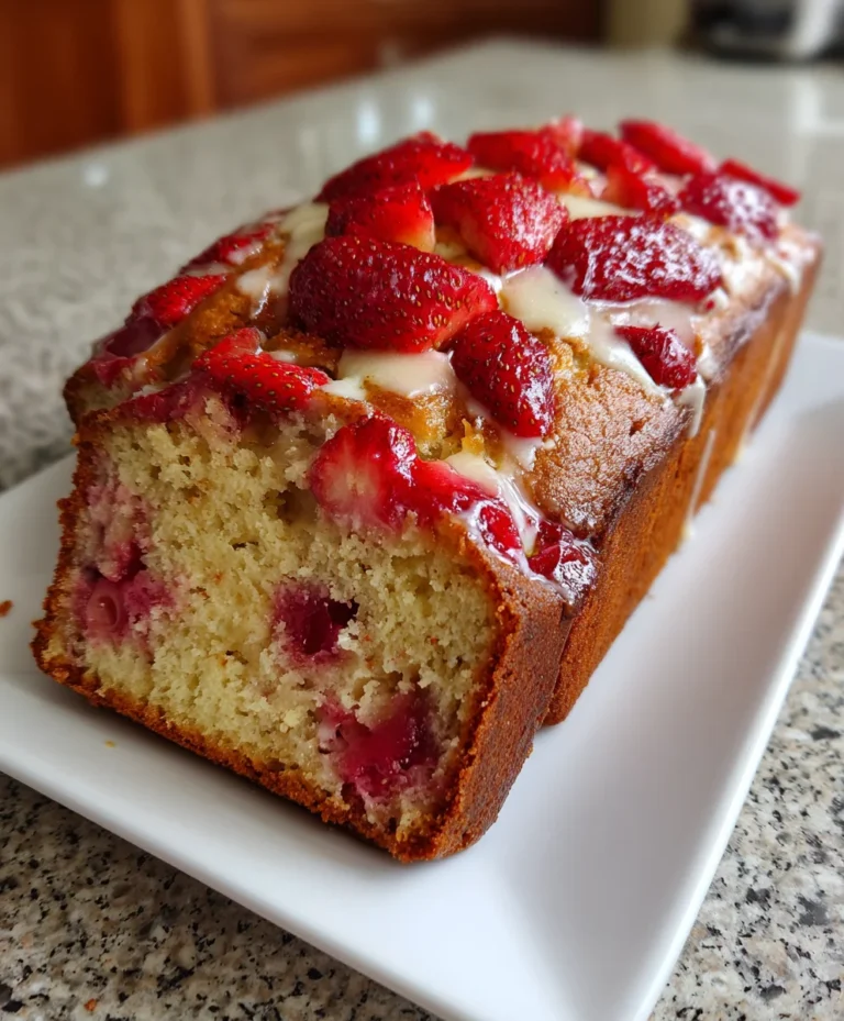 Strawberry Banana Bread – Moist, Fruity & Bursting with Sweet Flavor