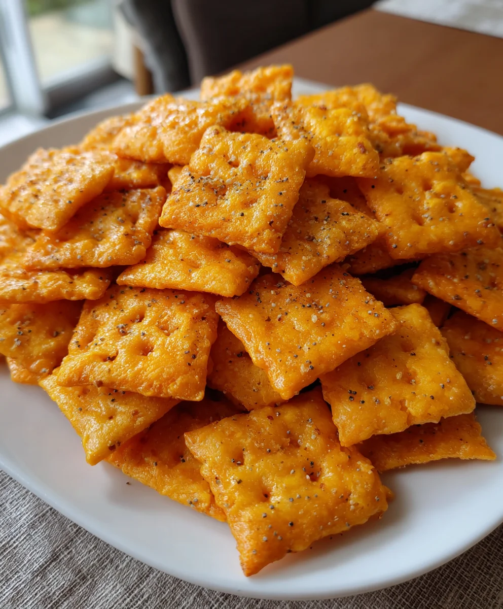 Sourdough Cheez-Its Snack Crackers – Crispy, Cheesy & Irresistibly Crunchy