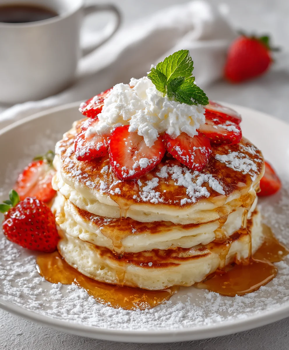 Fluffy Cottage Cheese Pancakes – Light, Protein-Packed & Perfectly Golden