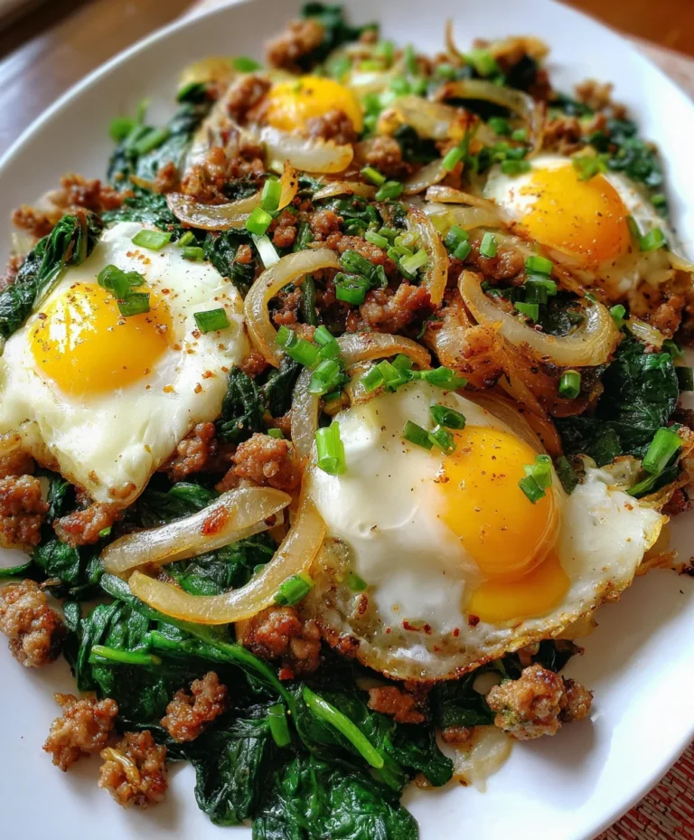 Keto Sausage Egg Spinach – Savory, Satisfying & Packed with Protein