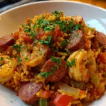 Slow Cooker Cajun Jambalaya with Chicken, Sausage & Shrimp – Bold, Hearty & Louisiana-Inspired!