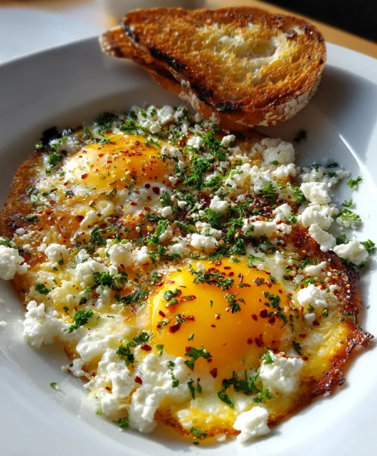 Crispy Feta Fried Eggs – Savory, Crispy & Packed with Bold Flavor
