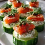 Keto Smoked Salmon Cucumber Bites – Fresh, Savory & Perfectly Low-Carb