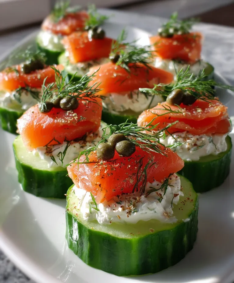 Keto Smoked Salmon Cucumber Bites – Fresh, Savory & Perfectly Low-Carb