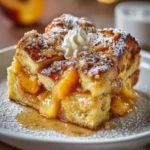 Peach Cobbler French Toast Bake – Sweet, Buttery & Irresistibly Cozy