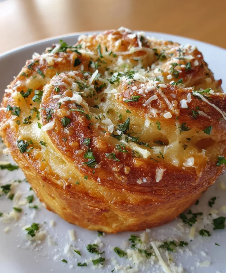 Cheesy Garlic Cruffin – Flaky, Buttery & Bursting with Savory Goodness