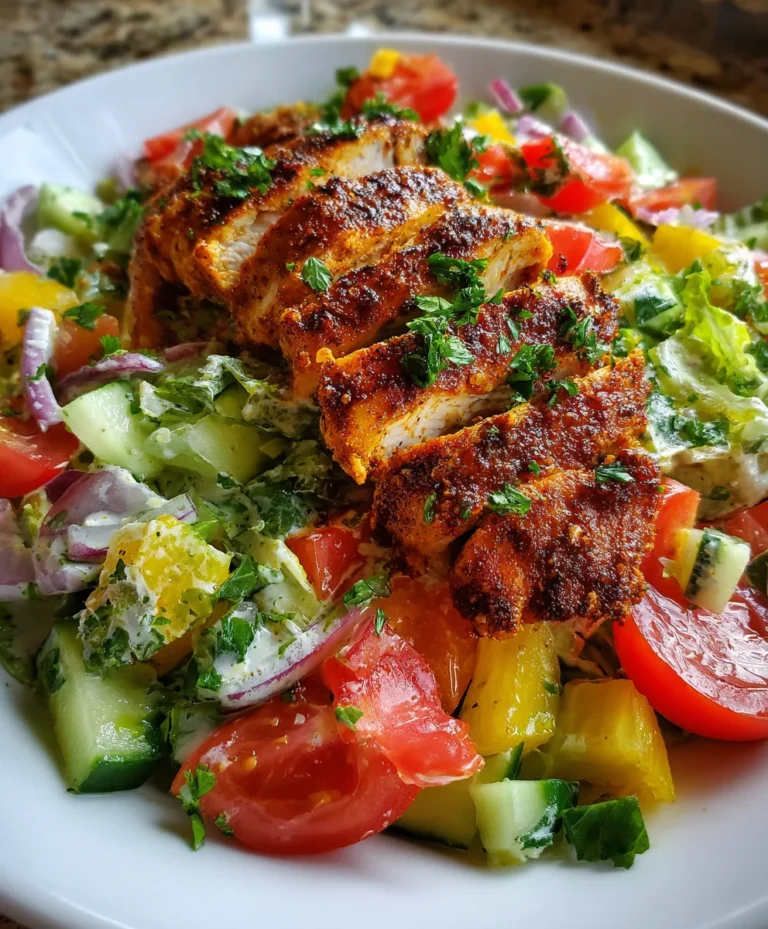 Spiced Grilled Chicken Salad – Bold, Fresh & Packed with Flavor!