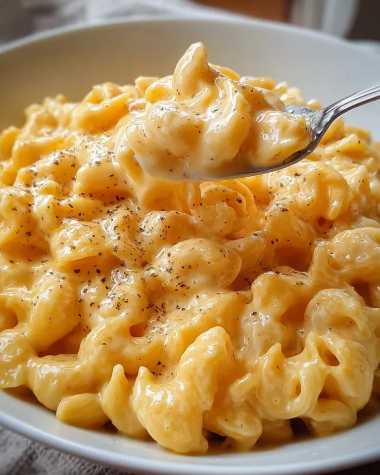 Delicious creamy mac and cheese served in a bowl, perfect for kids