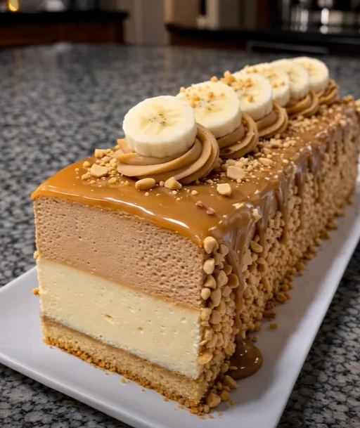 Banana Caramel Mousse Cake – Smooth, Sweet & Irresistibly Indulgent!
