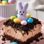 Mouthwatering No-Bake Easter Dirt Cake Casserole – Creamy, Chocolatey & Festively Fun!