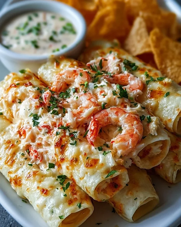 Creamy Crab Shrimp Queso served as a party snack with tortilla chips