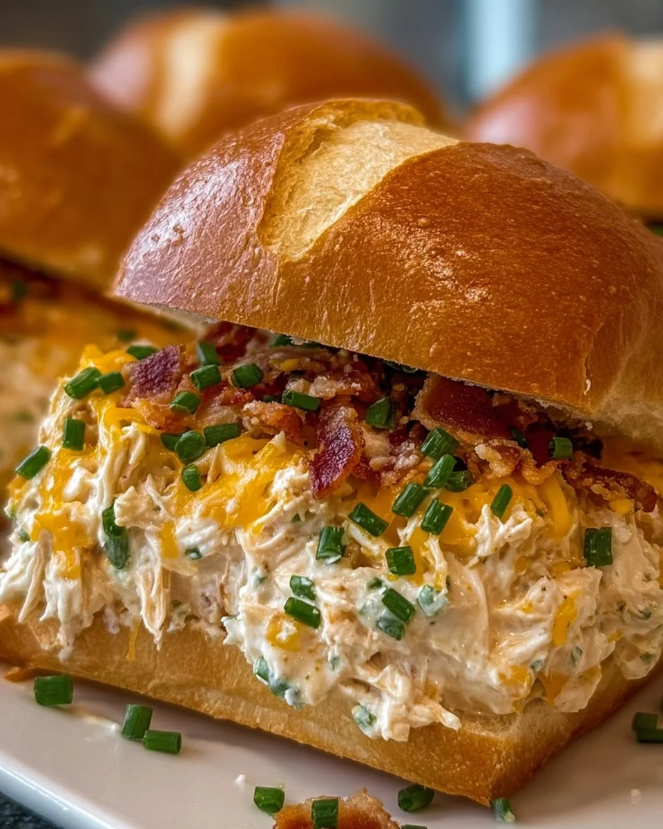 Delicious crack chicken sandwiches ready to be served.