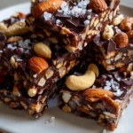 Dark chocolate nut bars made with premium dark chocolate and mixed nuts