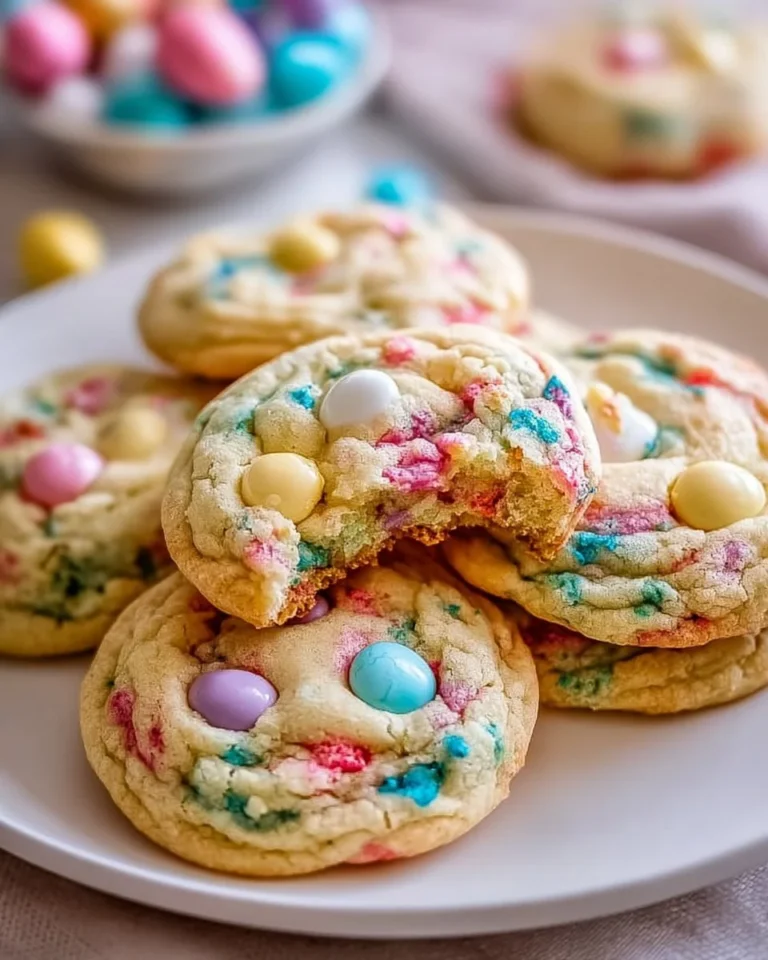 Easter Funfetti Cookies decorated for a festive celebration.