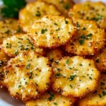 Delicious Garlic Ritz Snacks in a bowl ready to enjoy.