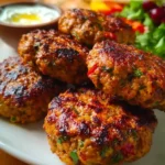 Delicious turkey kabobs grilled to perfection with spices and colorful veggies