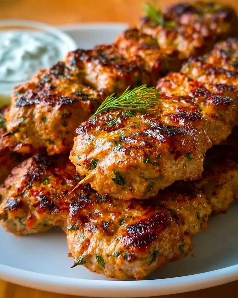 Delicious turkey kabobs skewered and grilled to perfection