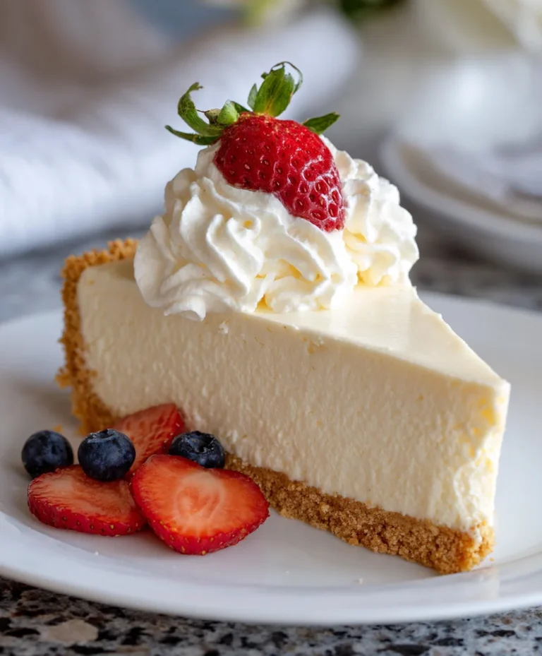 Easy No-Bake Vanilla Bean Cheesecake – Creamy, Elegant & Effortlessly Delicious