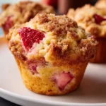 Strawberry Rhubarb Muffins – Sweet, Tangy & Perfectly Fluffy