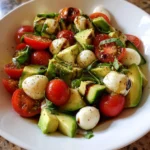 Cucumber Mozzarella Salad with Avocado – Creamy, Crisp & Perfectly Refreshing