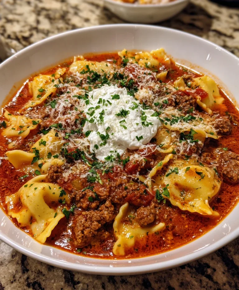 Homemade Lasagna Soup – Hearty, Cheesy & Packed with Classic Italian Flavor