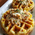 Savory Tuna Melt Waffle – Crispy, Cheesy & Comfort Food with a Twist