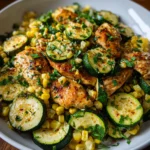 Garlic Butter Chicken Zucchini Corn – Fresh, Flavorful & Perfectly Sautéed