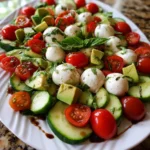 Cucumber Mozzarella Salad – Fresh, Light & Bursting with Flavor