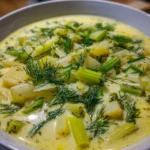 Classic Potato Leek Soup With Dill – Creamy, Cozy & Full of Fresh Herb Flavor