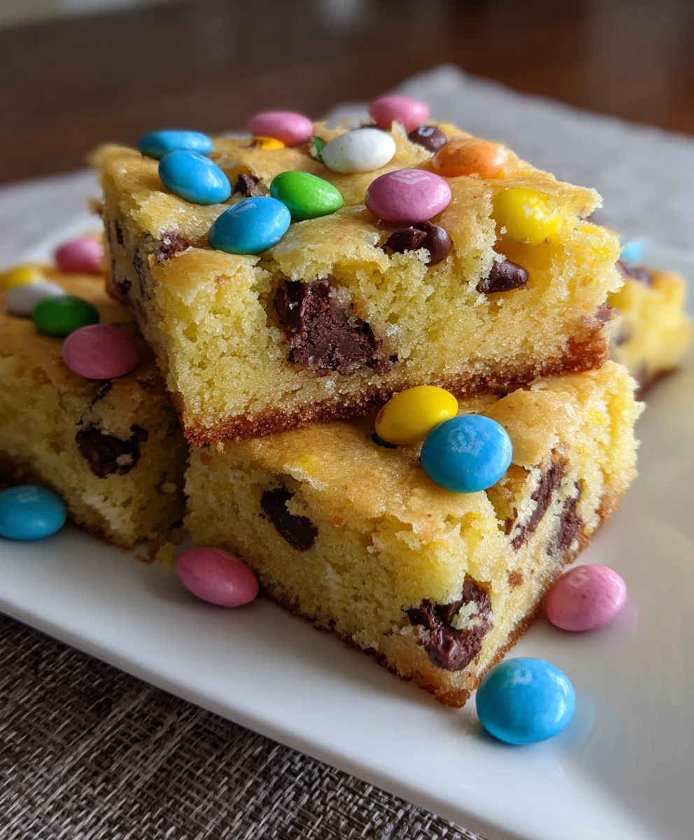 Easter Cake Mix Cookie Bars – Soft, Colorful & Perfectly Festive