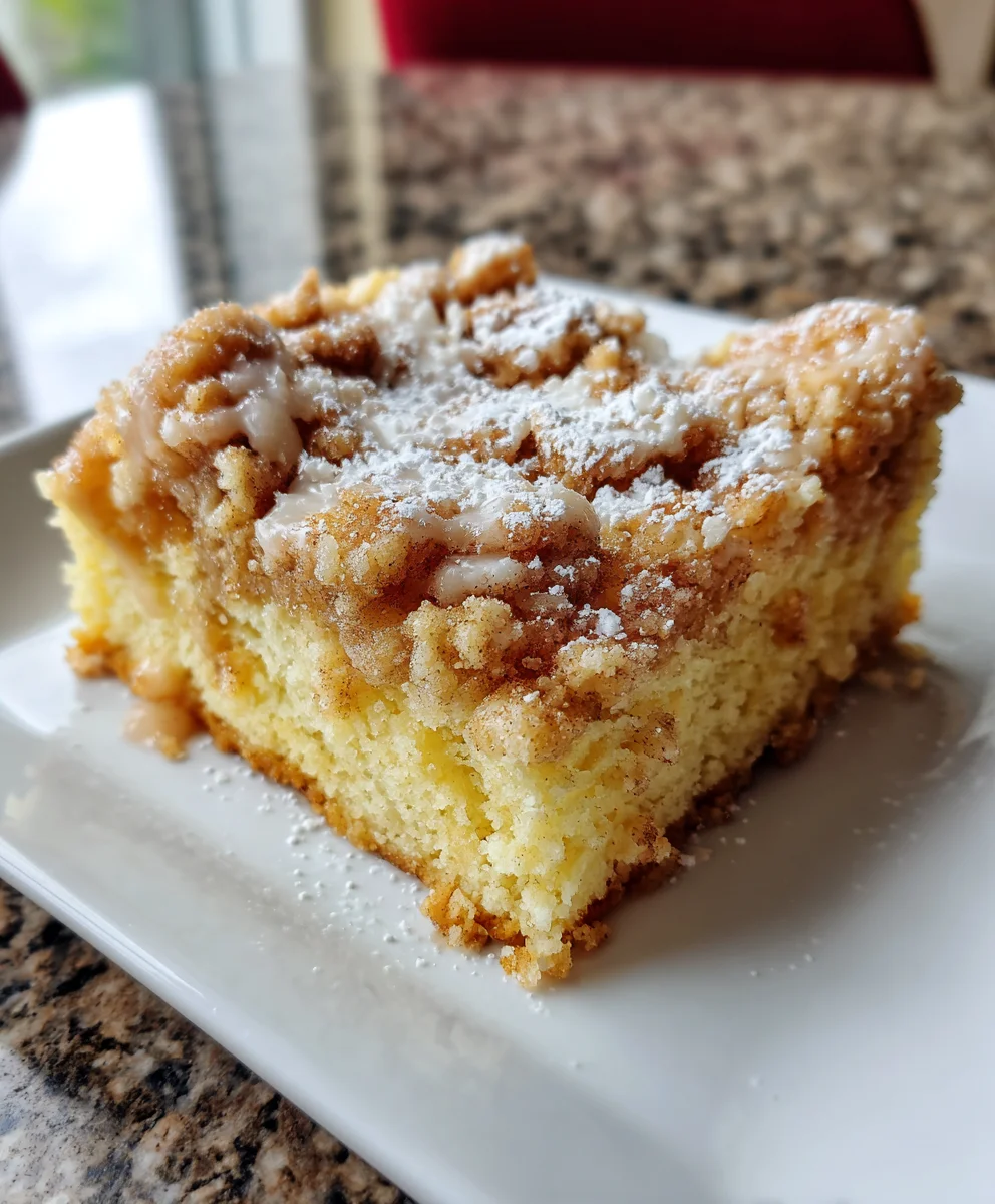 Apple Pie Coffee Cake – Buttery, Spiced & Topped with Sweet Crumble!