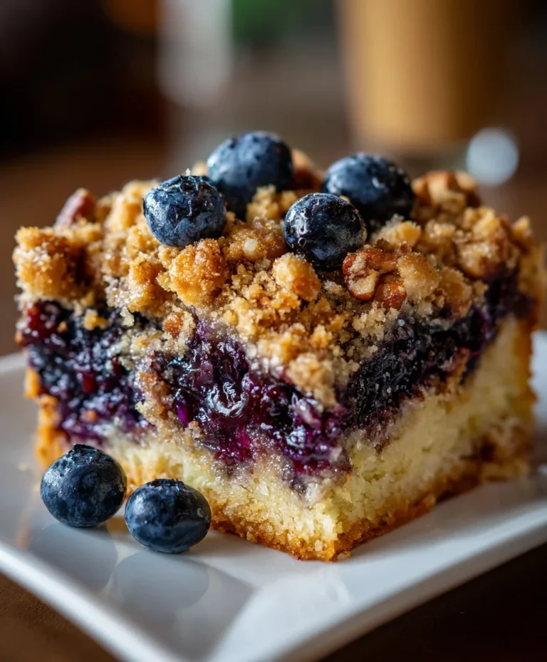 Blueberry Crumble Coffee Cake – Buttery, Fruity & Perfect with Coffee