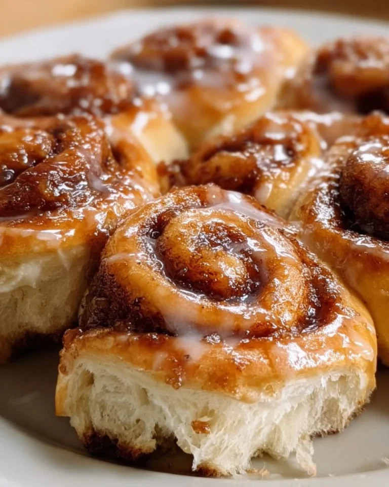 Delicious Apple Butter Cinnamon Rolls topped with frosting
