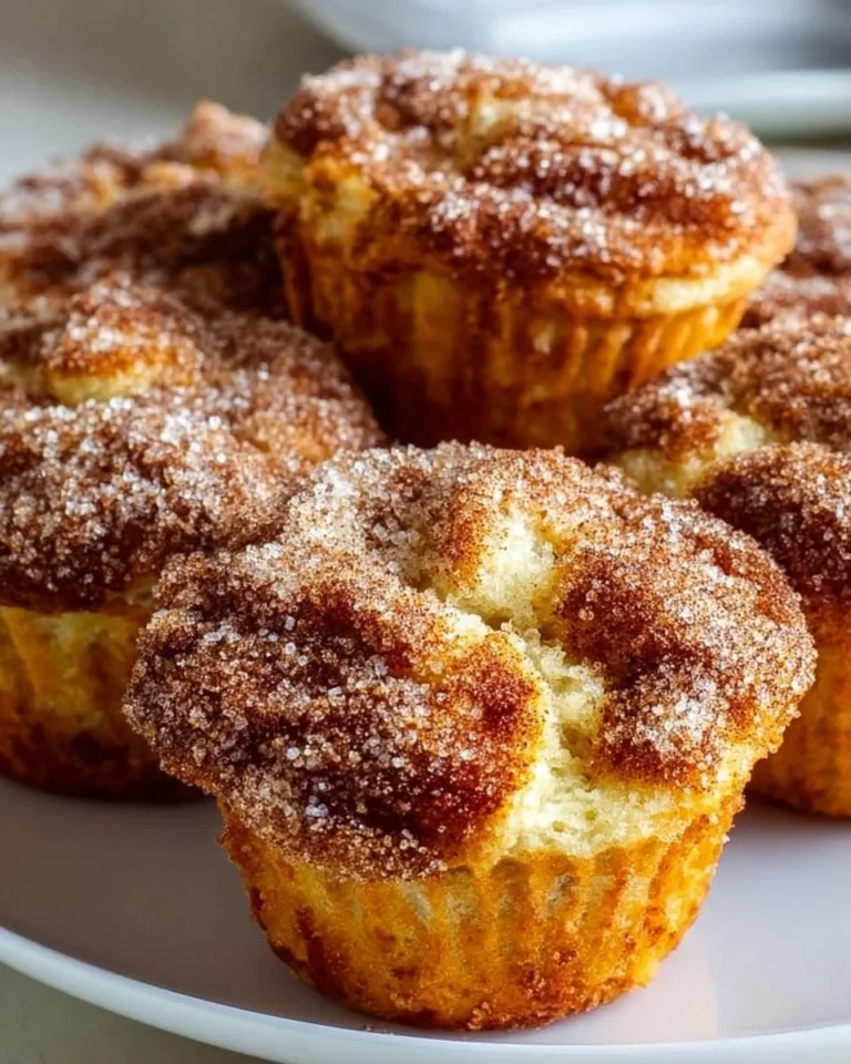 Delicious Cinnamon Sugar French Toast Muffins served on a plate