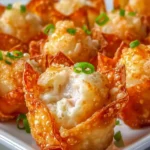 Crispy Crab Rangoon Bombs filled with crab and cream cheese