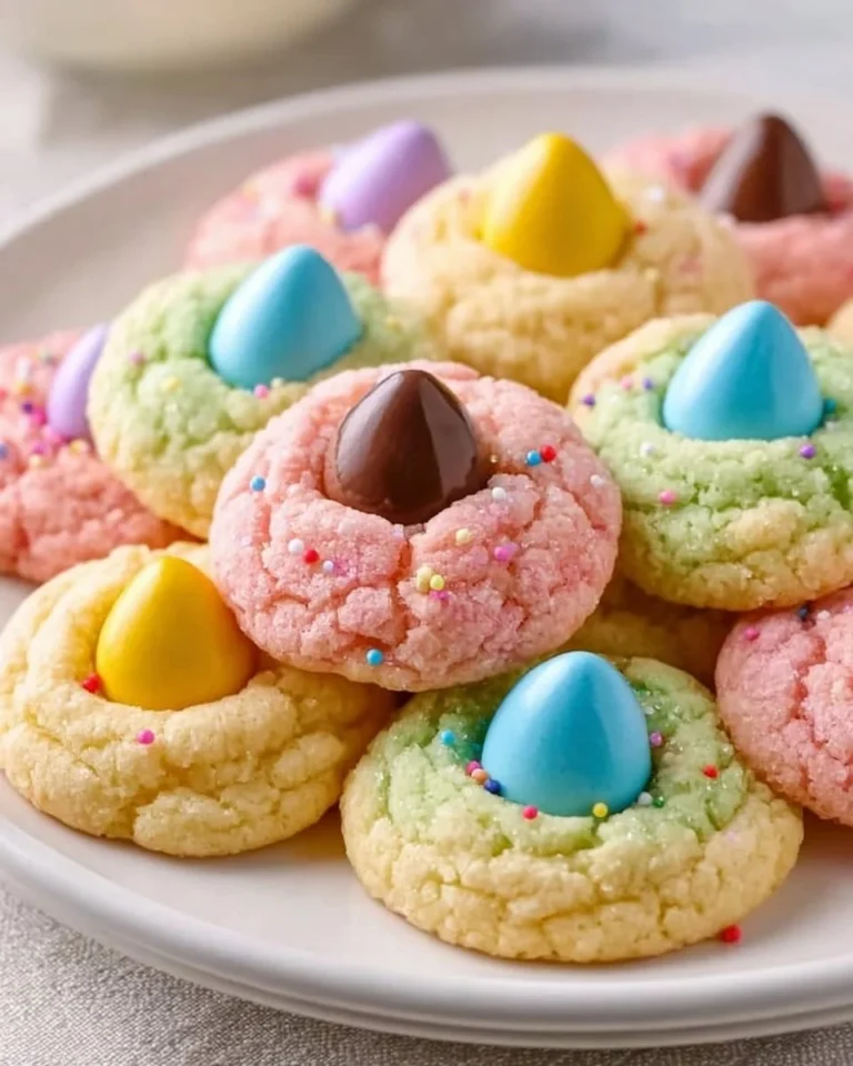 Colorful and delicious Easter Blossom Cookies arranged on a festive platter.