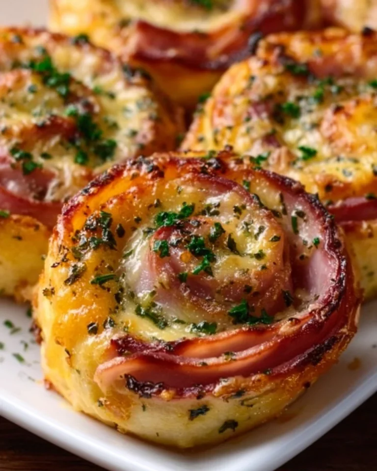 Easter Ham and Cheddar Pinwheels recipe with vibrant presentation