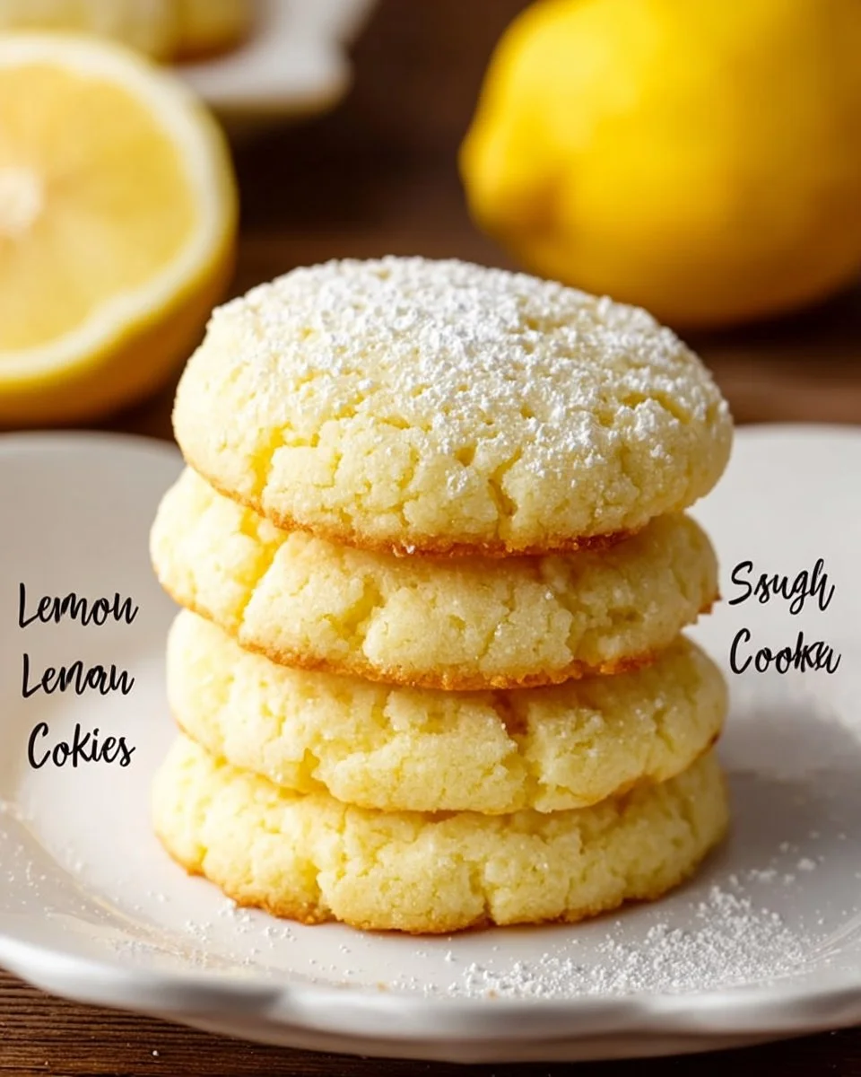 Delicious lemon cake cookies made from cake mix, perfect for any occasion.