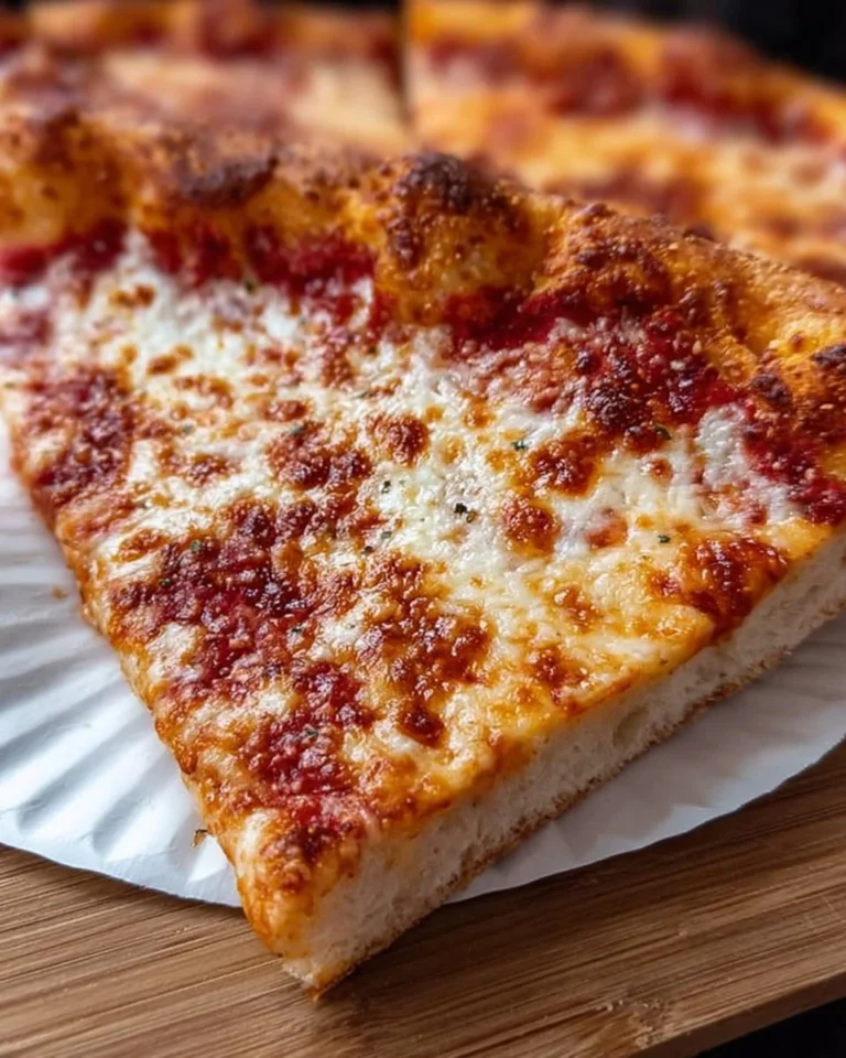 Delicious New York-style cheese pizza slice with mozzarella cheese