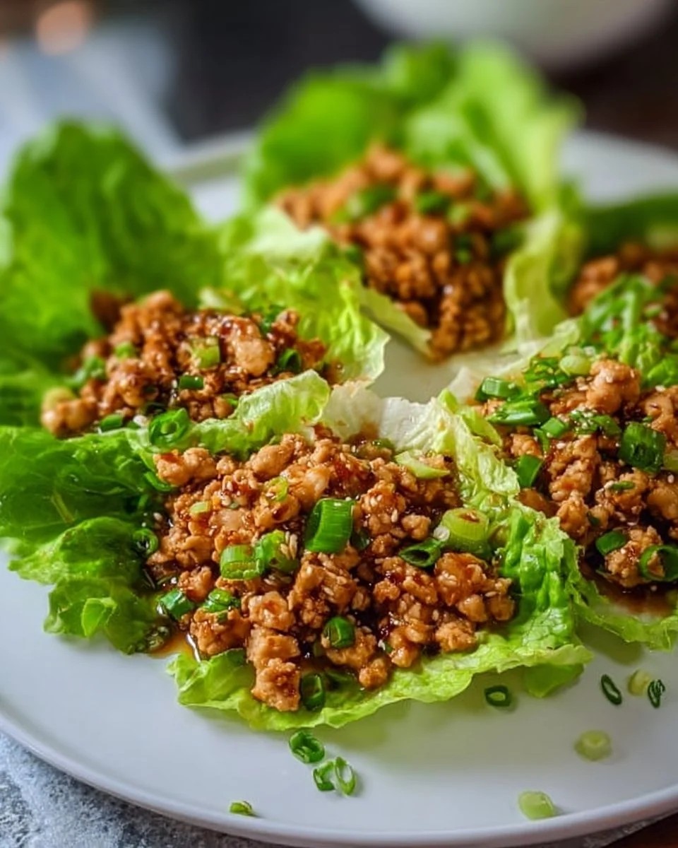 PF Chang's Chicken Lettuce Wraps recipe with fresh ingredients and savory filling.