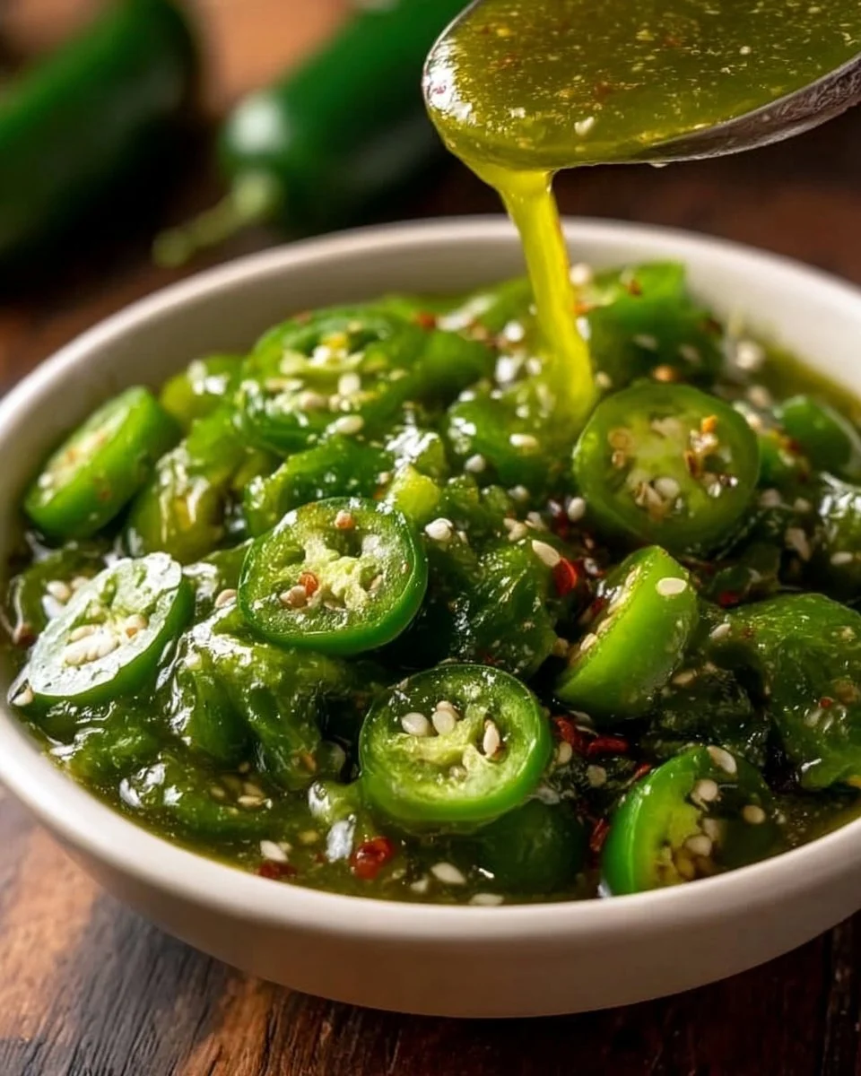 Homemade jalapeño lime hot sauce in a glass bottle with fresh ingredients