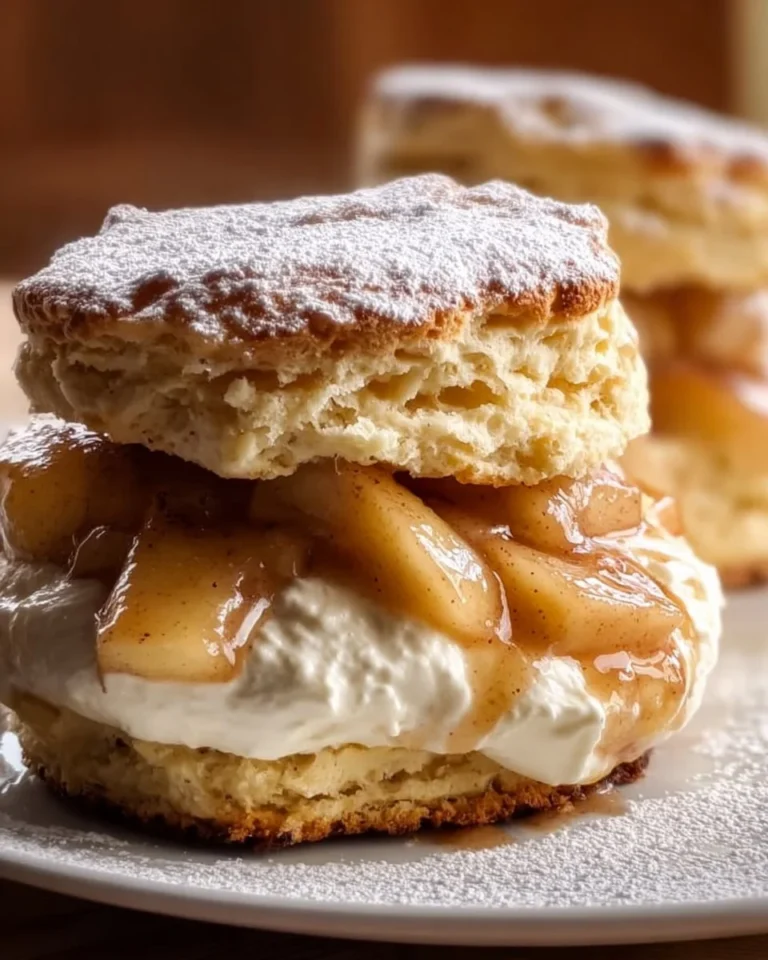 Apple pie biscuit sandwiches with apples and cinnamon filling