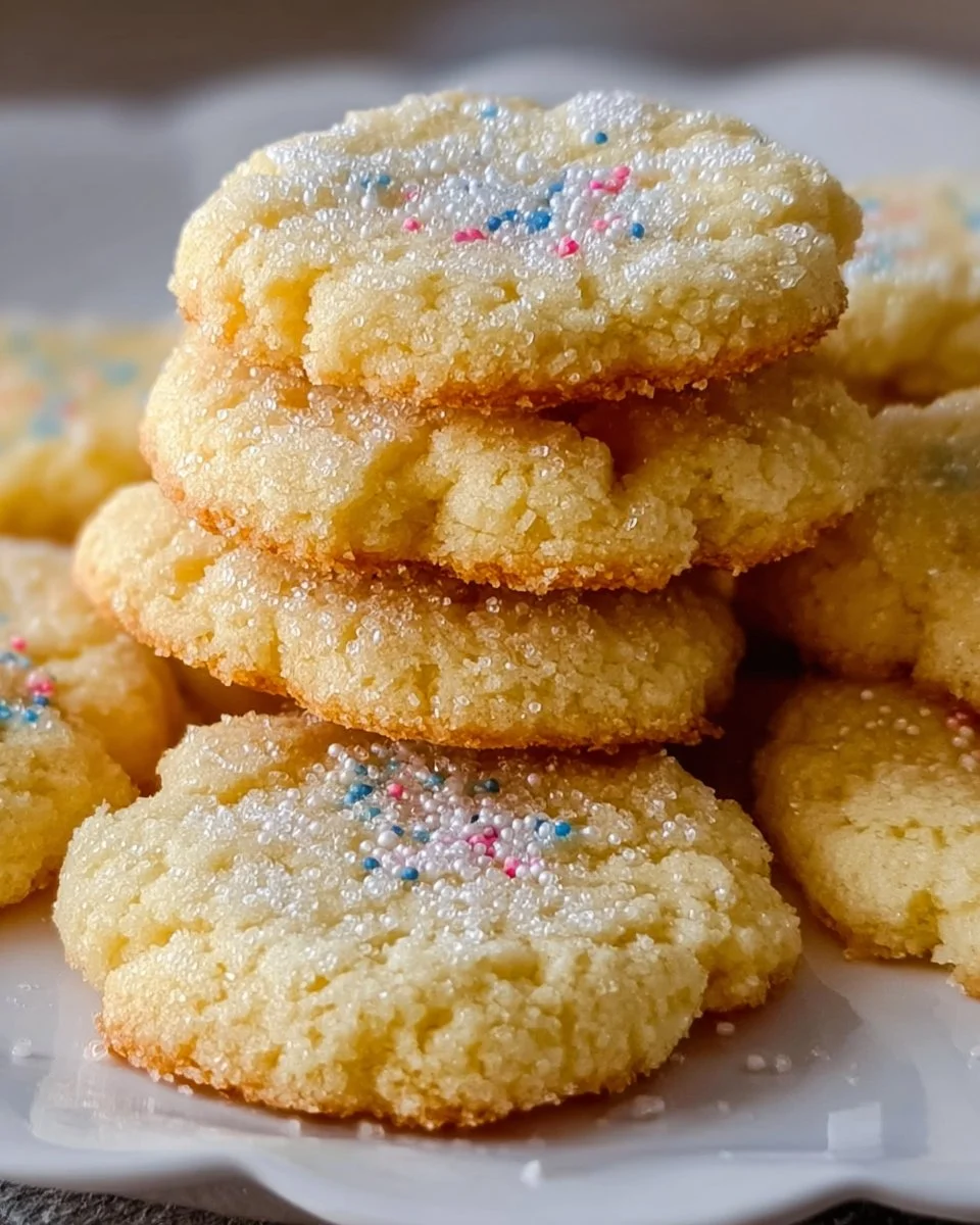 Delicious homemade easy sugar cookies on a cooling rack