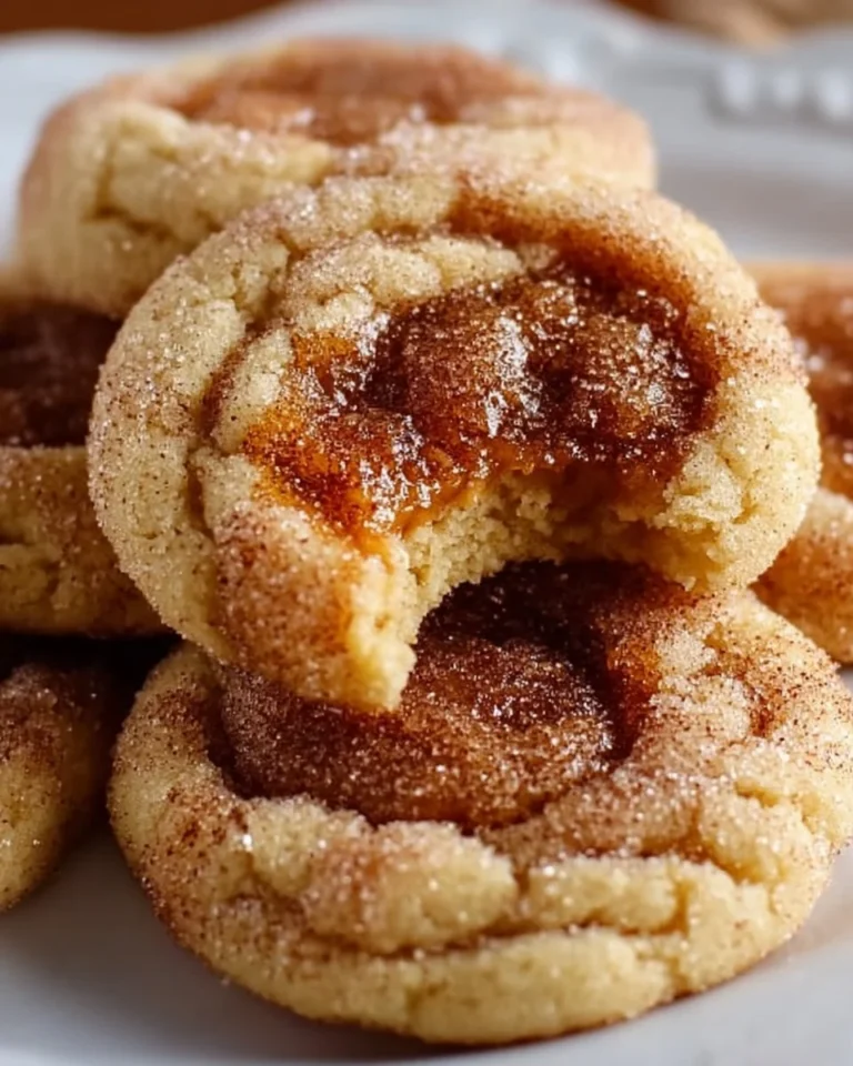 Buttery brown sugar cinnamon cookies arranged on a plate with a warm, inviting look.