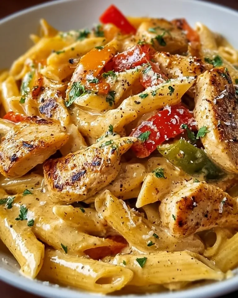 Delicious Cajun Chicken Pasta with creamy sauce and spices