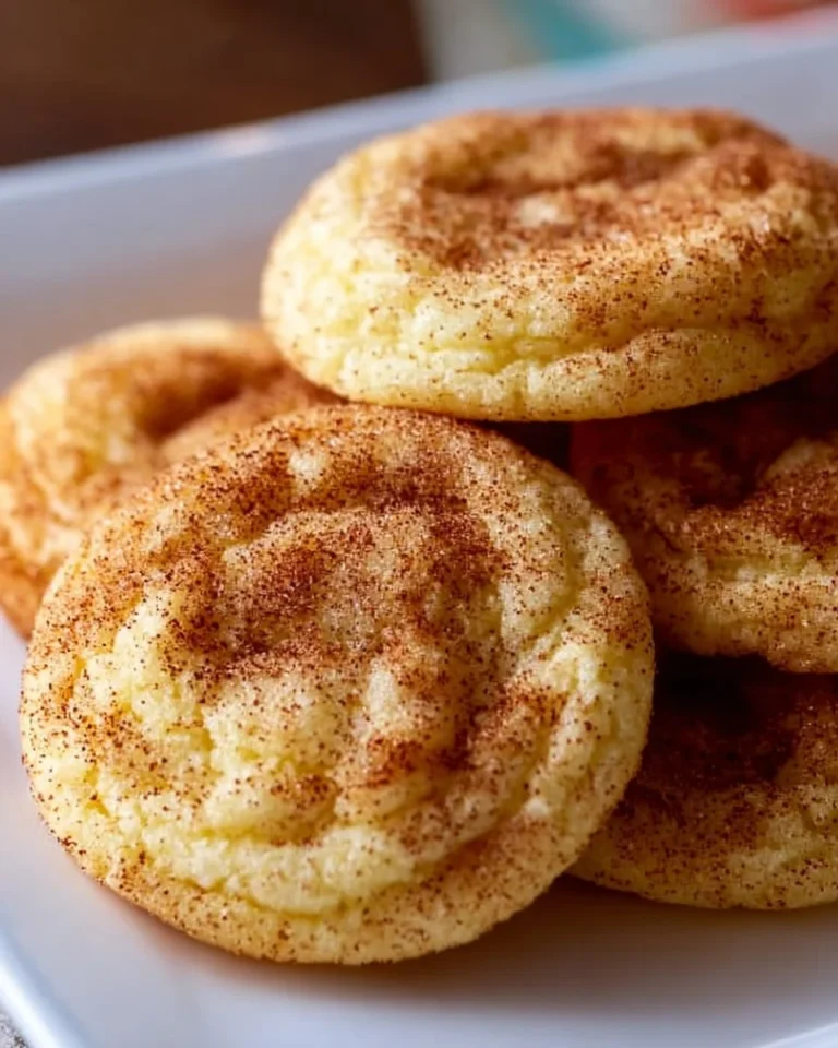 Deliciously chewy snickerdoodles sprinkled with cinnamon sugar